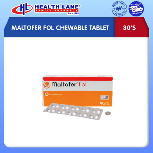 MALTOFER FOL CHEWABLE TABLET 30'S